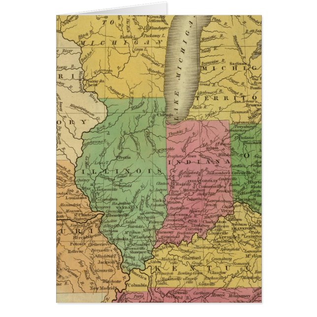 Westerna stater, territorier hälsningskort (Framsidan)