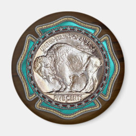 Westerna Stil Buffalo Nickle Magnet