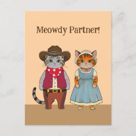 Westerna Stil Cats Valentine Vilda western Vykort