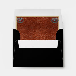 Westerna Stil Faux Leather Tack Kuvert
