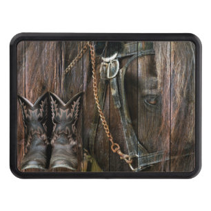 Westerna Stil-hästar och blomkorgar Dragkroksskydd