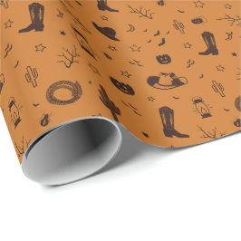 westerna stil mönster presentpapper