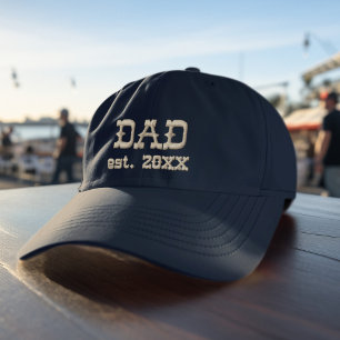 Westerna Stil Pappa har etablerat broderat Hat Broderad Keps