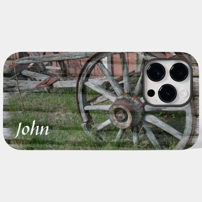 Westerna Stil Rustic Wagon Wheel (Baksida (horisontell))