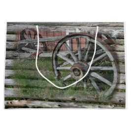 Westerna Stil Rustic Wagon Wheel Gift-fack