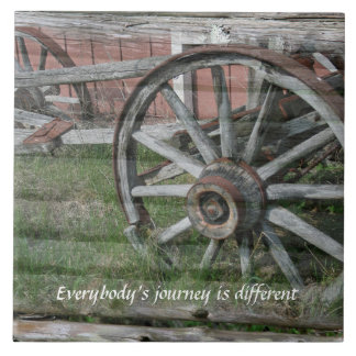 Westerna Stil Rustik Wagon Wheel Ceramic Tile Kakelplatta