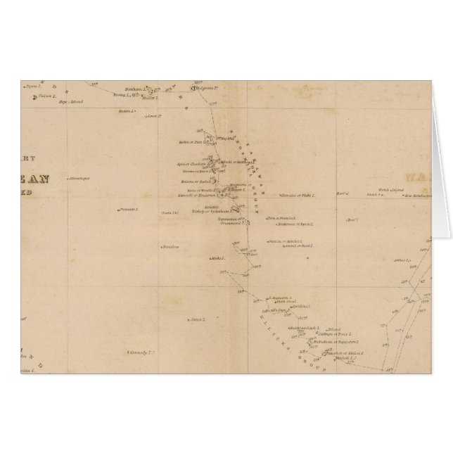 Westerna Stillahavsområdet Hälsningskort (Framsidan Horizontal)