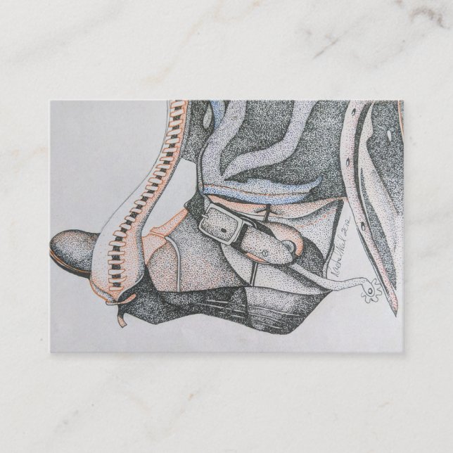 Westerna stilvisitkortar, westerna tryckkort visitkort (Framsida)