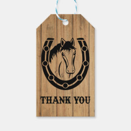 Westerna Tack Horse Wood Bröllop Land Presentetikett