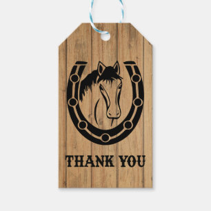 Westerna Tack Horse Wood Bröllop Land Presentetikett