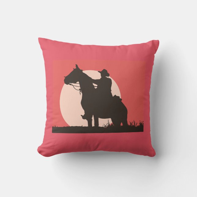 WESTERNA TEMA COWBOY PILLOWS KUDDE (Framsida)