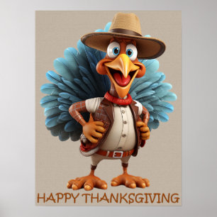 Westerna Turkiet i happy thanksgiving Poster