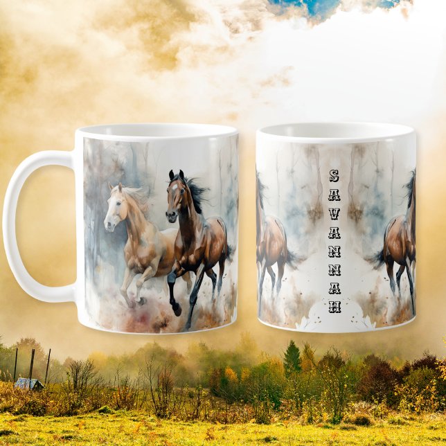 Westerna Vilden Horse Mugg (Skapare uppladdad)