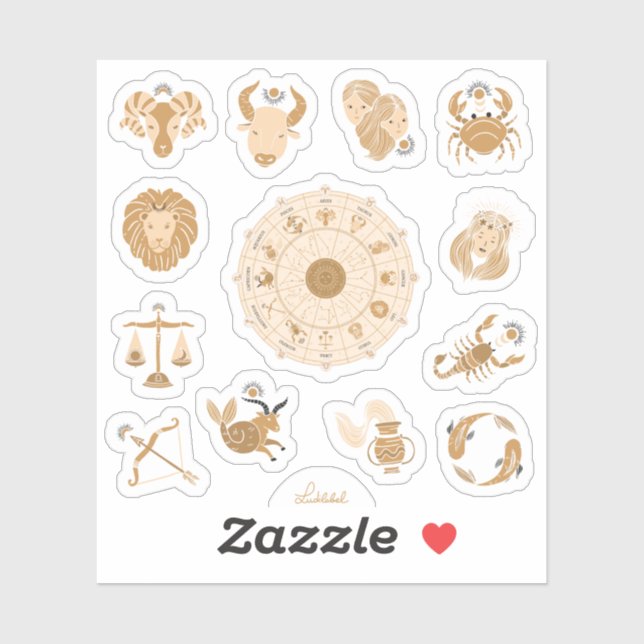 Westerna Zodiac-tecken Klistermärken (Ark)