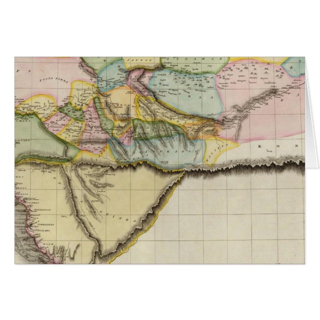 Westernare Afrika Hälsningskort (Framsidan Horizontal)