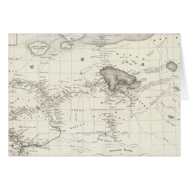 Westernare Afrika Hälsningskort (Framsidan Horizontal)