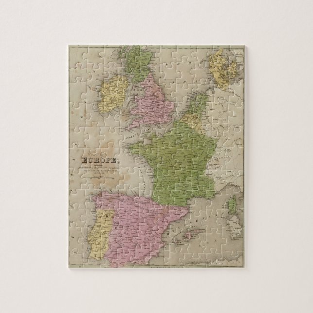 Westernare Europa Pussel (Vertikal)