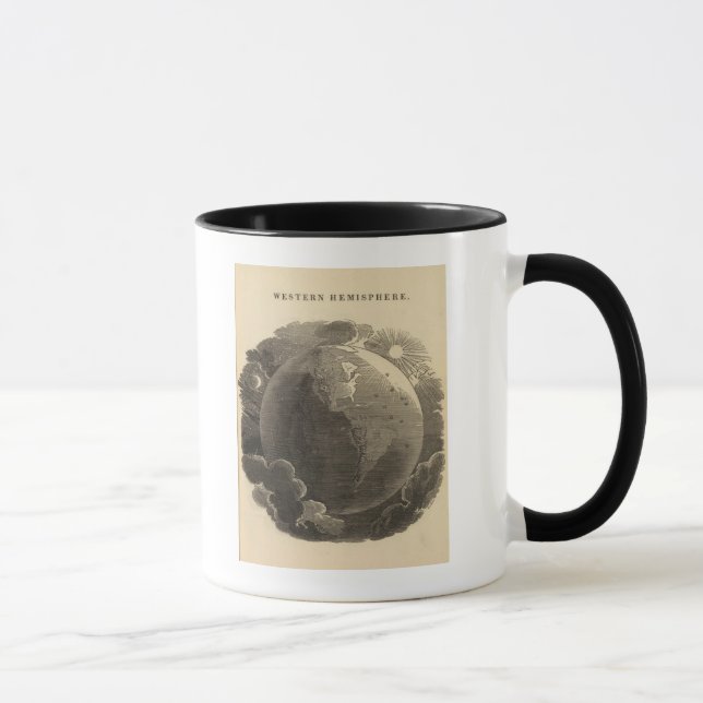 Westernare Hemisphere Karta av Goodrich Mugg (Höger)