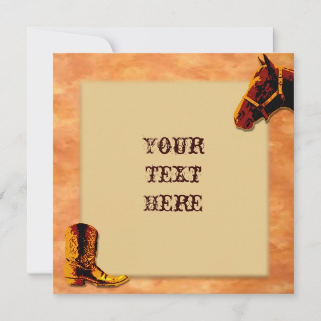 Westernare inbjudan (Framsida)