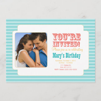 Westernare karneval - Personligt foto Inbjudan - B