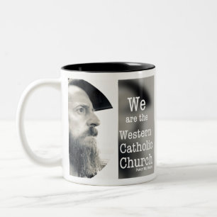 Westernare katolska kyrkan Två-Tonad mugg