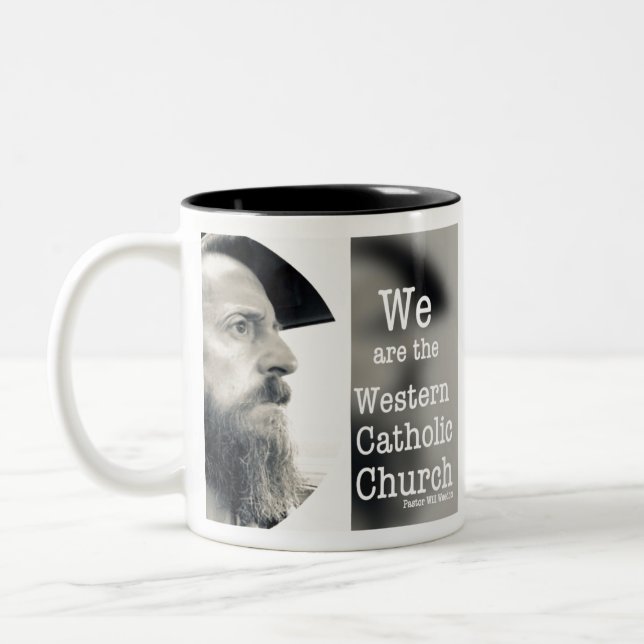 Westernare katolska kyrkan Två-Tonad mugg (Vänster)