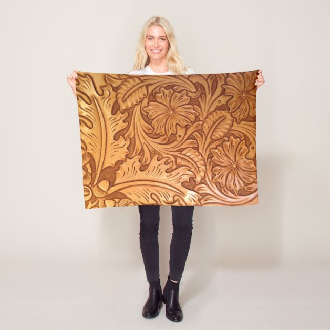 westernare kornigt skinn av land fleecefilt (På plats)