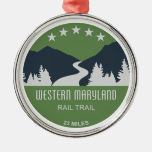 Westernare Maryland Rail Trail Julgransprydnad Metall