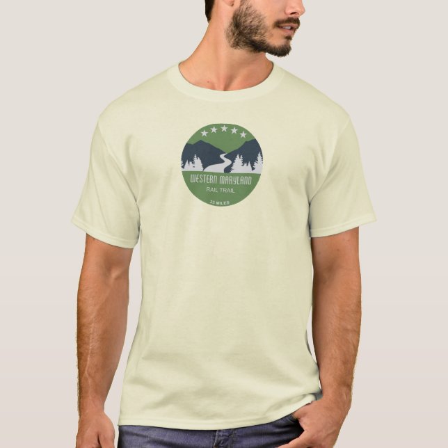 Westernare Maryland Rail Trail T Shirt (Framsida)