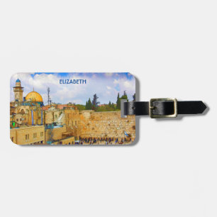 Westernare muren i Jerusalem (morgondagens mur) Bagagebricka