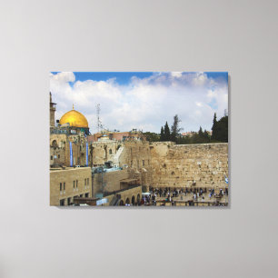 Westernare muren i Jerusalem (Morgonens mur) Canvastryck