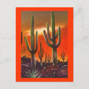 WESTERNARE PARTSINBJUDAN SUNSET SAGUARO CACTUS INBJUDNINGAR