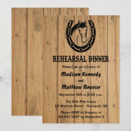 Westernare repsal, torskträ (Rustic Bröllop) Inbjudningar