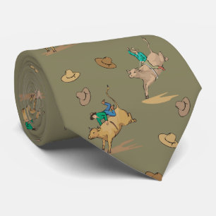 Westernare Rodeo Bull Riders and Cowboy Hats Neckt Slips