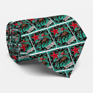Westernare Rodeo Cowboy Bronc Rider Necktie Slips