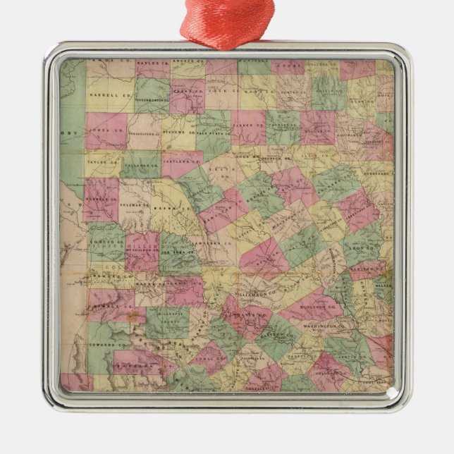 Westernare Texas Julgransprydnad Metall (Framsidan)