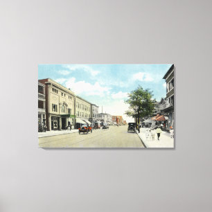 Westernt beskåda av den statliga gatan canvastryck