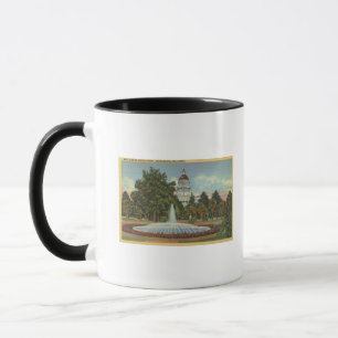 Westernt beskåda av den statliga huvudstaden mugg
