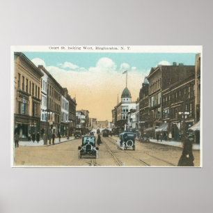 Westernt beskåda av domstolgatan poster