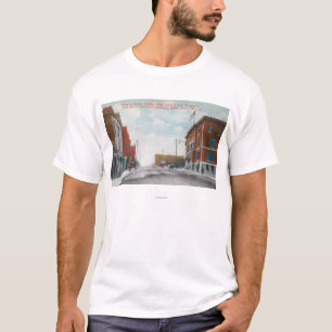 Westernt beskåda av granit StreetButte, MT Tee