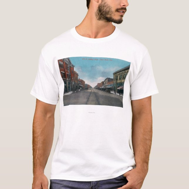 Westernt beskåda från den fjärde gatan nr. 2 t-shirt (Framsida)