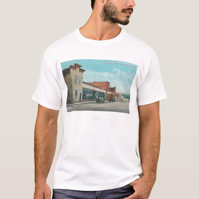 Westernt beskåda från den huvudsakliga gatan t shirt (Framsida)