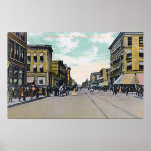 Westernt beskåda från huvudsakliga StreetBoise, Poster