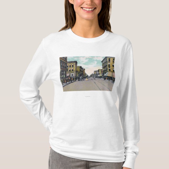 Westernt beskåda från huvudsakliga StreetBoise, T Shirt (Framsida)
