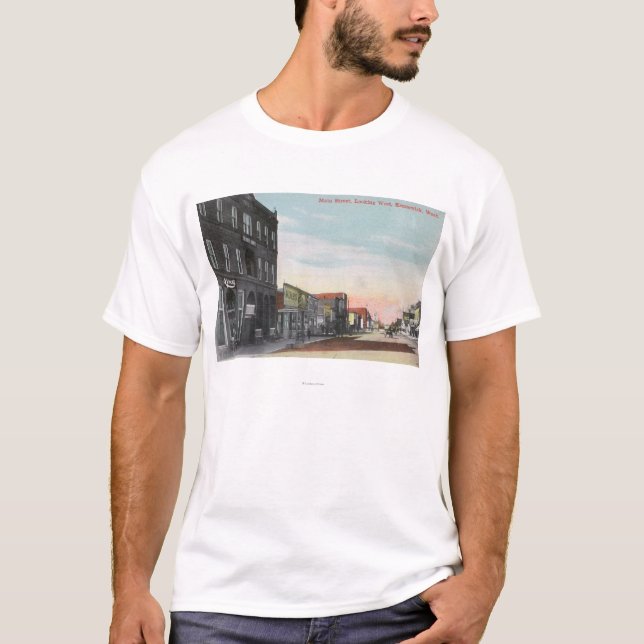 Westernt beskåda från huvudsakliga tee shirt (Framsida)
