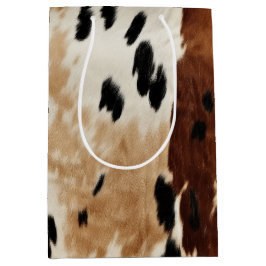Westernt bruna Cream Cowhide Animal