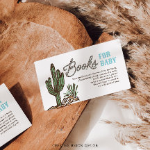 Westernt Cowboy Bokar för babyvykort