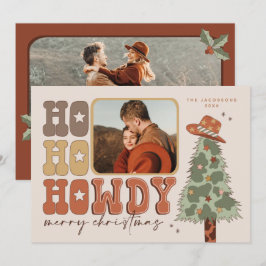 WESTERNT Cowboyjulkort för Cowboyer Inbjudningar