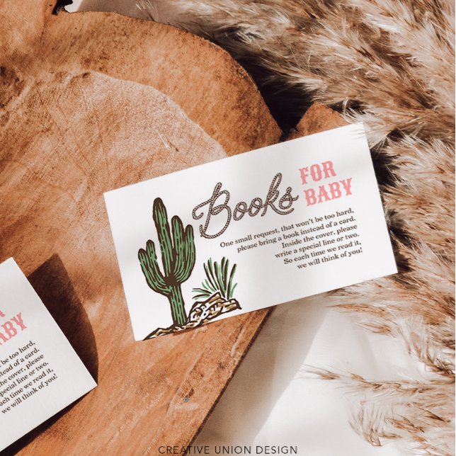 Westernt Cowgirl Bokar för babyvykort Tilläggskort (Skapare uppladdad)