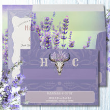 Westernt inbjudningsprogram för Lavender Fält